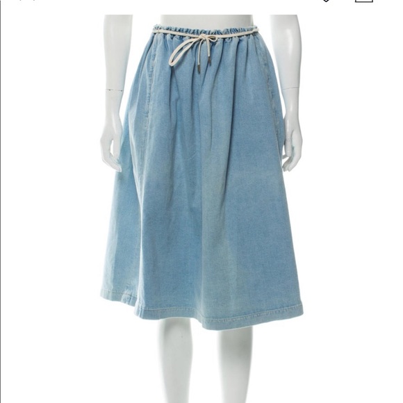 nanushka denim skirt